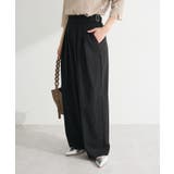 ブラック | タックワイドパンツ | Green Parks 