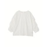 ホワイト | イージーケア袖タックブラウス | Green Parks 