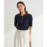 配色ニットポロ | Green Parks  | 詳細画像5 