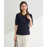 配色ニットポロ | Green Parks  | 詳細画像8 