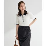 配色ニットポロ | Green Parks  | 詳細画像22 