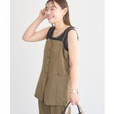 麻調合繊レイヤードミドル丈キャミ | Green Parks | 詳細画像26