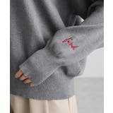 ハーフZIP袖刺繍ニットプルオーバー | Green Parks | 詳細画像10