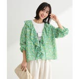 花柄フリルブラウス | Green Parks  | 詳細画像17 