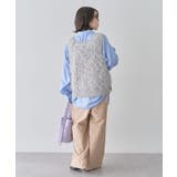 ラメ入り毛足ニットベスト | Green Parks | 詳細画像17