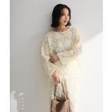 レース刺繍プルオーバー | Green Parks  | 詳細画像1 