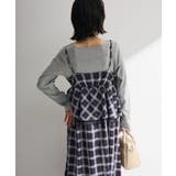 ペプラムチェックキャミワンピース | Green Parks  | 詳細画像7 