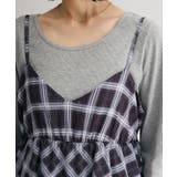 ペプラムチェックキャミワンピース | Green Parks  | 詳細画像8 