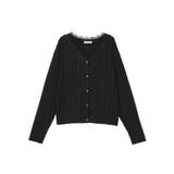 レースドッキングニットカーディガン | Green Parks  | 詳細画像32 