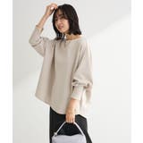 グレーベージュ | 袖スリットカットプルオーバー | Green Parks 