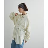 【WEB限定】ドロストシャーリングウエストタックシャツⅡ | Green Parks  | 詳細画像21 