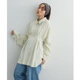 アイボリー | 【WEB限定】ドロストシャーリングウエストタックシャツⅡ | Green Parks 