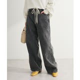 ブラック | コクーンシルエットデニムパンツ | Green Parks 