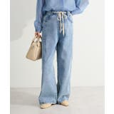 ライトインディゴ | コクーンシルエットデニムパンツ | Green Parks 