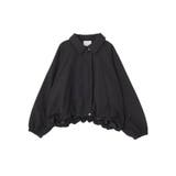 ブラック | 衿付きバルーンブルゾン | Green Parks 