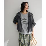 グレー | 撥水加工フード付ブルゾン | Green Parks 