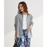 グレー | 綿麻混シャツ | Green Parks 