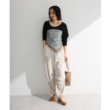 表面感サテンタックパンツ | Green Parks  | 詳細画像2 