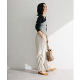 表面感サテンタックパンツ | Green Parks  | 詳細画像3 