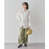 表面感サテンタックパンツ | Green Parks  | 詳細画像11 