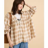 【しゃれシャツ】イージーケアVネックチェックブラウス | Green Parks  | 詳細画像13 