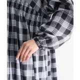 【しゃれシャツ】イージーケアVネックチェックブラウス | Green Parks  | 詳細画像25 