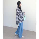 【しゃれシャツ】イージーケアVネックチェックブラウス | Green Parks  | 詳細画像27 