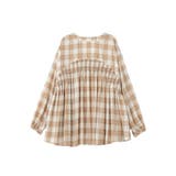 【しゃれシャツ】イージーケアVネックチェックブラウス | Green Parks  | 詳細画像31 