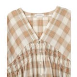 【しゃれシャツ】イージーケアVネックチェックブラウス | Green Parks  | 詳細画像32 