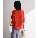 5分袖表面感カットプルオーバー | Green Parks  | 詳細画像7 