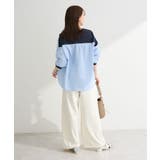 7分袖サイドシャーリングドッキングプルオーバー | Green Parks  | 詳細画像4 