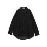 ブラック | 長袖レースシャツ | Green Parks 