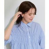 シャーリングドロスト5分袖シャツ | Green Parks  | 詳細画像8 