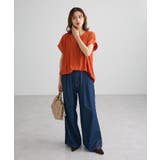 サイドレースデニムワイドパンツ | Green Parks | 詳細画像9