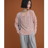 ピンク | ヘンリーネックシアーベロアプルオーバー | Green Parks 