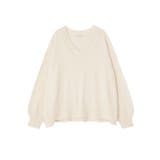 エクリュ | 【WEB限定カラーあり】モールVネックニットプルオーバー | Green Parks
