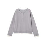 ヘンリーネックレイヤードニットプルオーバー | Green Parks  | 詳細画像22 