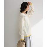 ヘンリーネックレイヤードニットプルオーバー | Green Parks  | 詳細画像5 