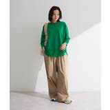 七分袖ドルマン裏毛シアードッキングプルオーバー | Green Parks  | 詳細画像8 