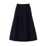 ネイビー | 綿混やわらかタッチタックスカート | Green Parks