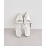 シルバー | RUPIS.ポインテッドTストラップミュール | Green Parks 