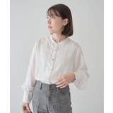 オフホワイト | ・ELENCARE DUE フロントレースブラウス | Green Parks