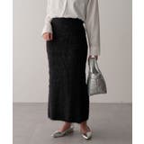 ブラック | ・Petit Fleur シャギーニットスカート | Green Parks