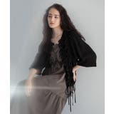 ブラック | ■ESCARシアーギンガムシャーリングカーディガン | Green Parks