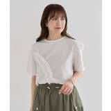 オフホワイト | ・Petit Fleur アシンメトリーフリルTEE | Green Parks
