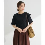 ブラック | ・Petit Fleur アシンメトリーフリルTEE | Green Parks