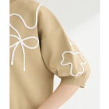 ・ELENCARE DUE ライン刺繍5分袖ニット | Green Parks | 詳細画像9