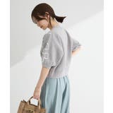 ・ELENCARE DUE ライン刺繍5分袖ニット | Green Parks | 詳細画像16