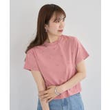 ピンク | ・DOUBLE FLAGS ハート総柄刺繍TEE | Green Parks