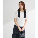 ・swing by ショルダーリボンリブカットソー | Green Parks | 詳細画像1